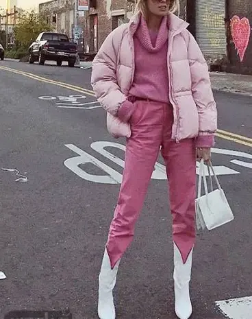 عکس پافر دخترانه صورتی