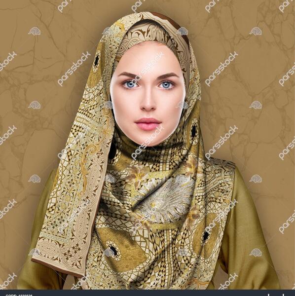 عکس روسری طرح دار