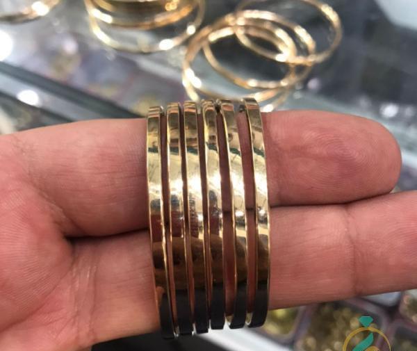 عکس النگو آینه ای پهن