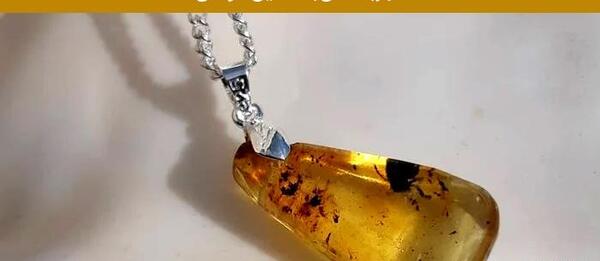 عکس گردنبند کهربا