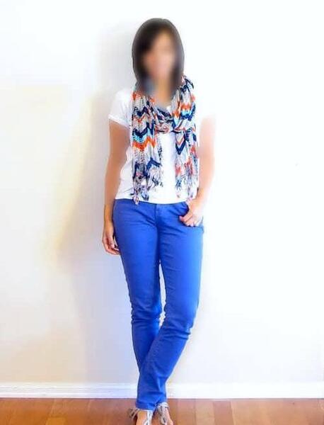 عکس شلوار آبی