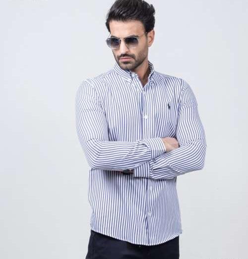 عکس پیراهن راه راه مردانه