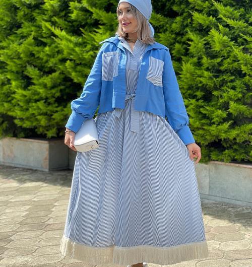 عکس مدل سارافون راه راه