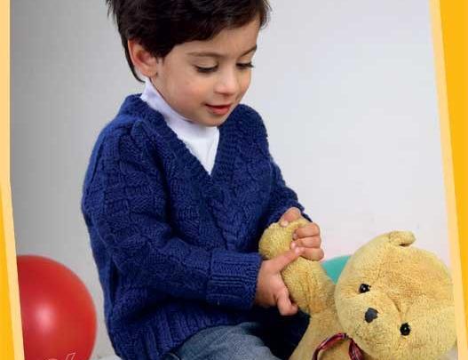عکس آموزش پلیور پسرانه با قلاب بافی