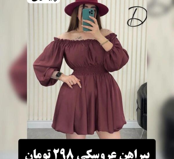 عکس پیراهن آستین پفی