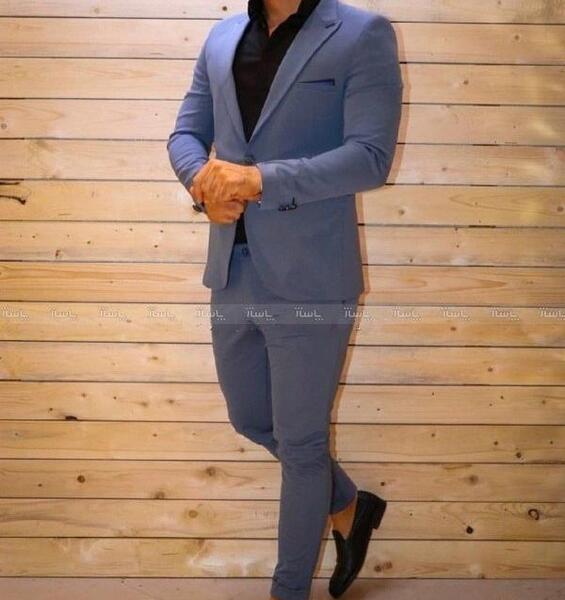 عکس کت و شلوار ابی نفتی