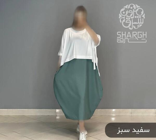 عکس مدل سارافون رویه دار