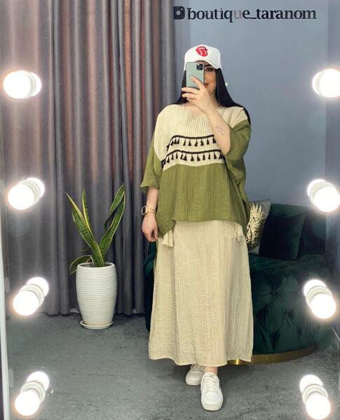 عکس مدل سارافون رویه دار