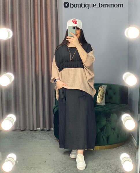 عکس مدل سارافون رویه دار