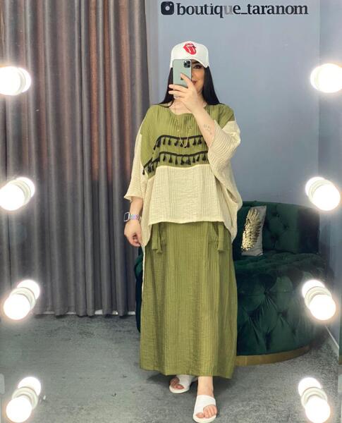 عکس مدل سارافون رویه دار