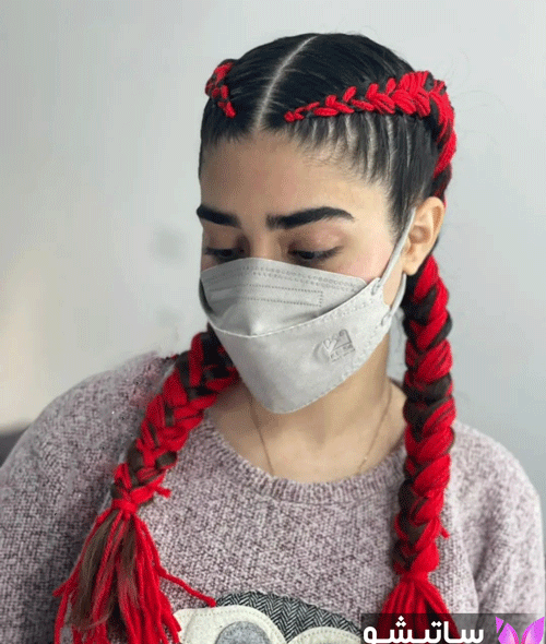 عکس بافت با کاموا