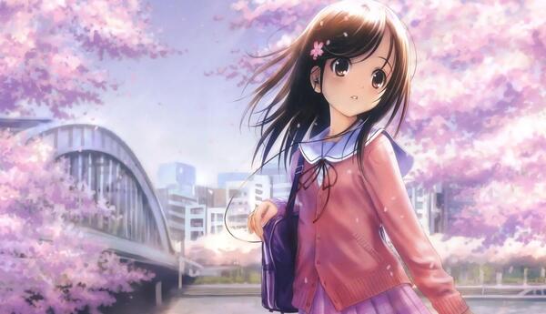 عکس انیمه دخترانه مدرسه ای کیوت