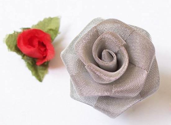 عکس گل رز پارچه ای