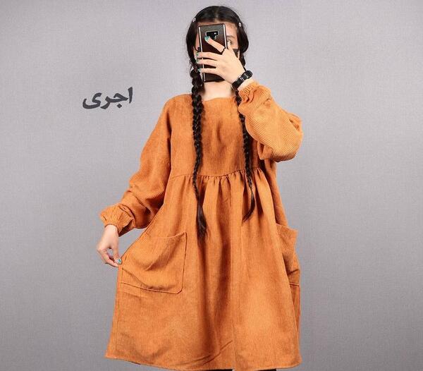 عکس لباس دخترانه با پارچه کبریتی