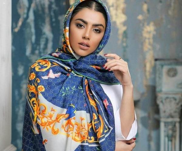 عکس روسری نخی قواره بزرگ