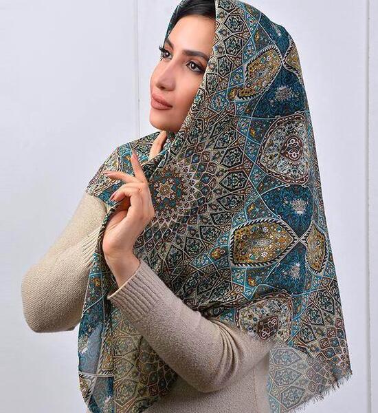 عکس روسری نخی قواره بزرگ