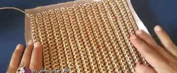 عکس کیف مکرومه بافی مجلسی