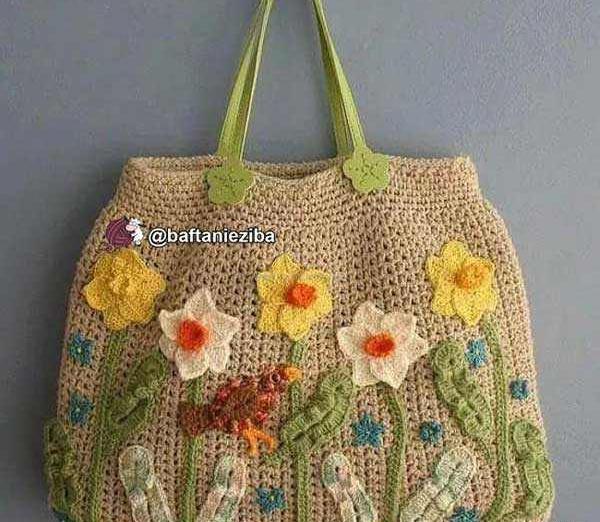 عکس کیف مکرومه بافی مجلسی