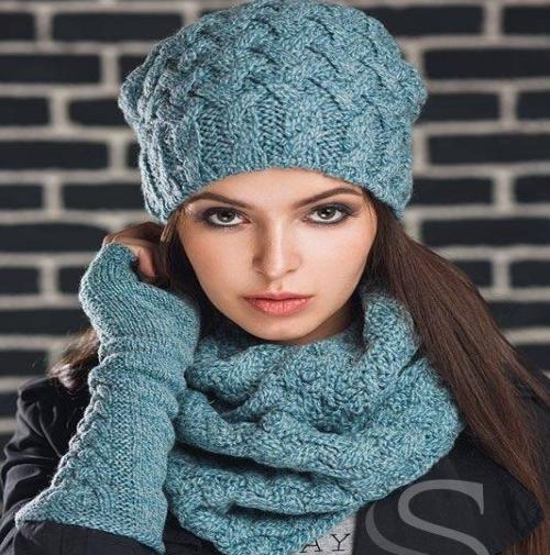 عکس شال گردن زنانه بافتنی
