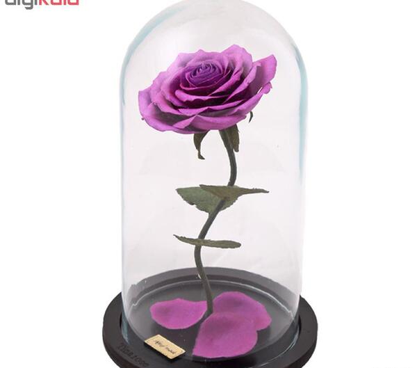 عکس گل رز در گلدان شیشه ای