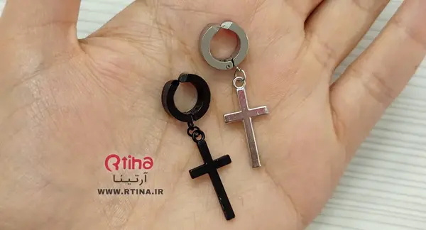 عکس گوشواره صلیب سیاه