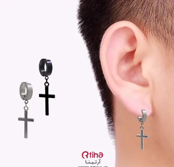 عکس گوشواره صلیب سیاه