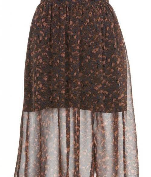 عکس دامن حریر گلدار