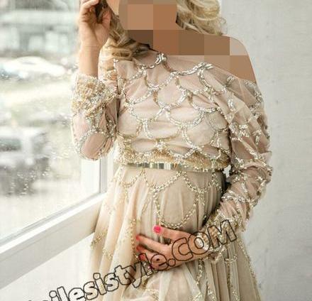 عکس پیراهن حاملگی بلند