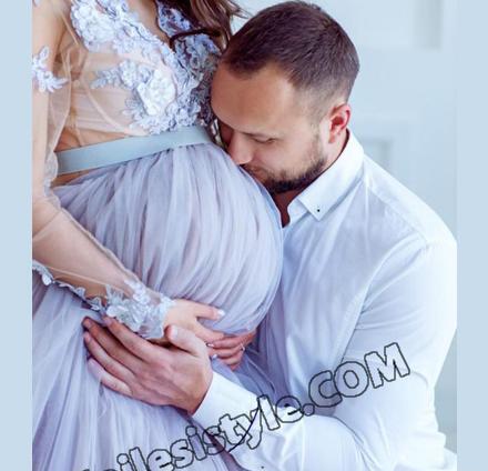 عکس پیراهن حاملگی بلند