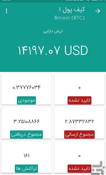 عکس کیف پول ارز دیجیتال