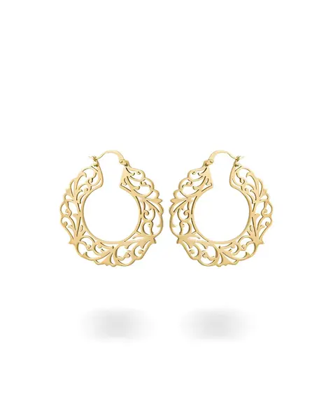 عکس گوشواره ی حلقه ای طلا
