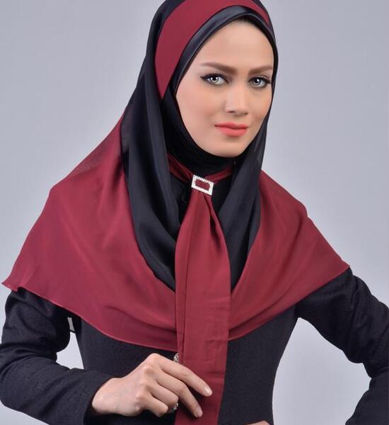 عکس آموزش دوخت مقنعه روسری