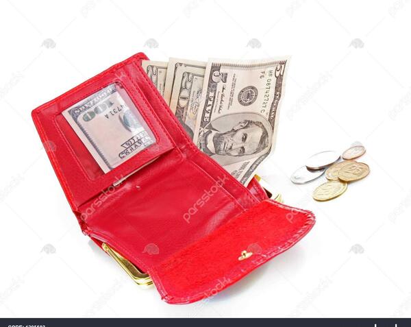 عکس کیف پول قرمز