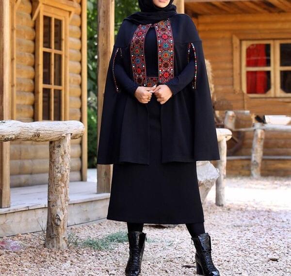 عکس آموزش دوخت مقنعه شال دار