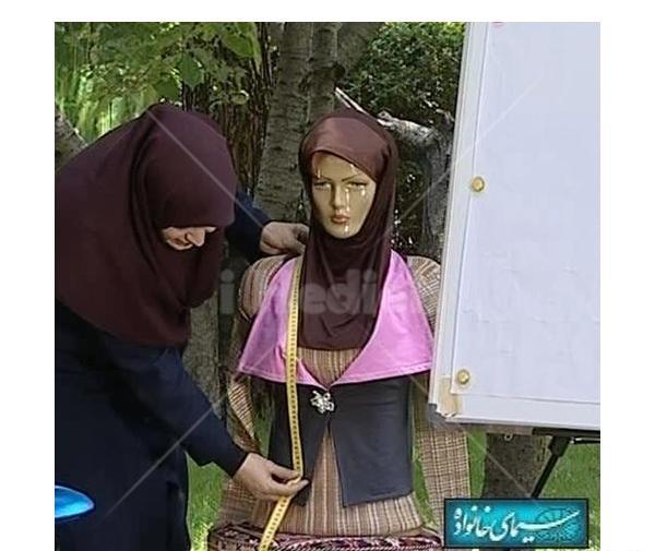عکس آموزش دوخت مقنعه شال دار