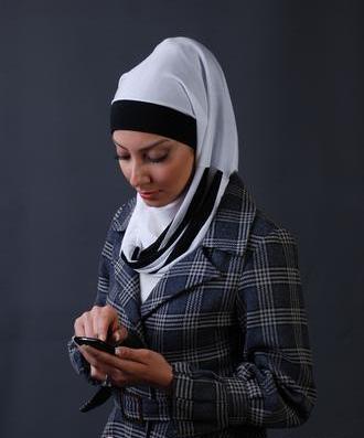 عکس آموزش دوخت مقنعه شال دار