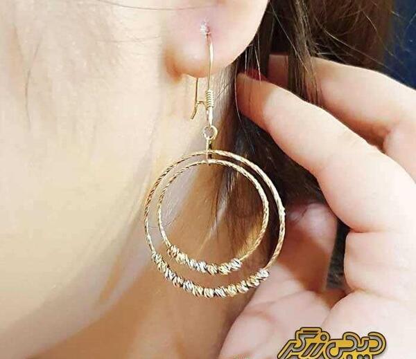 عکس گوشواره طلا حلقه ای