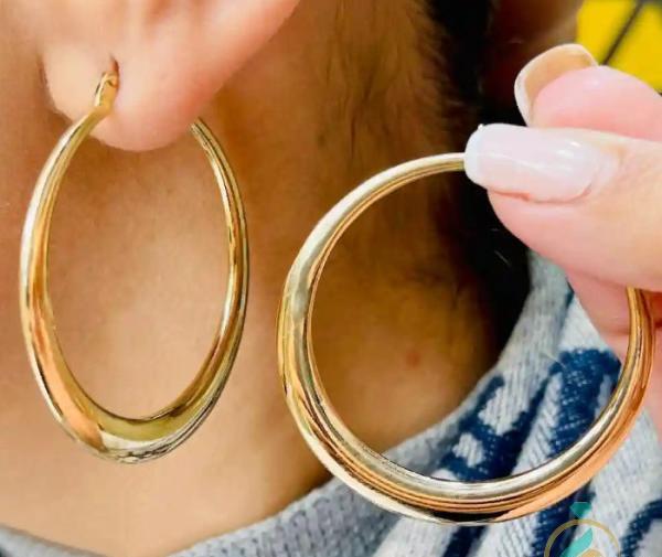 عکس گوشواره طلا حلقه ای