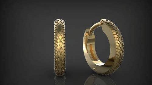عکس گوشواره طلا حلقه ای