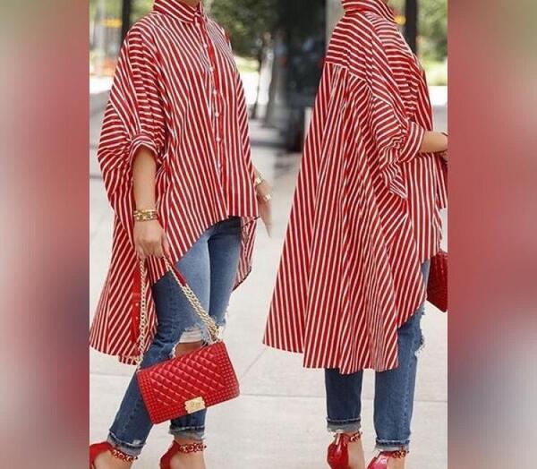 عکس تونیک با پارچه نخی