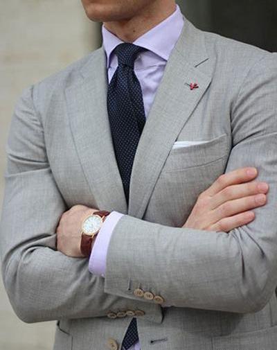 عکس کت شلوار طوسی