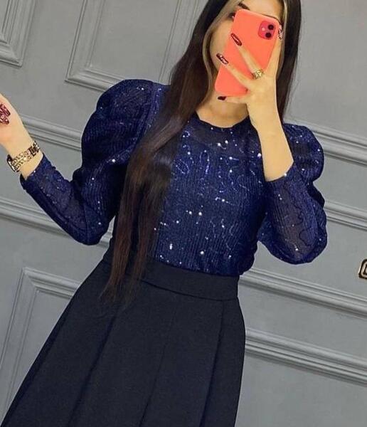 عکس شومیز پولکی