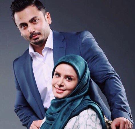 عکس مجری نجمه جودکی و همسرش