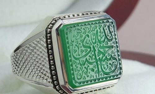 عکس انگشتر عقیق سبز