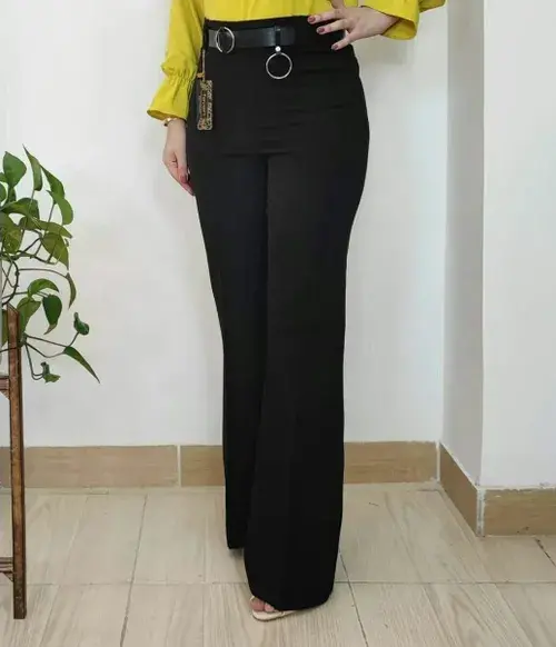 عکس شلوار دمپا گشاد مشکی