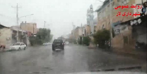 عکس باران لارستان