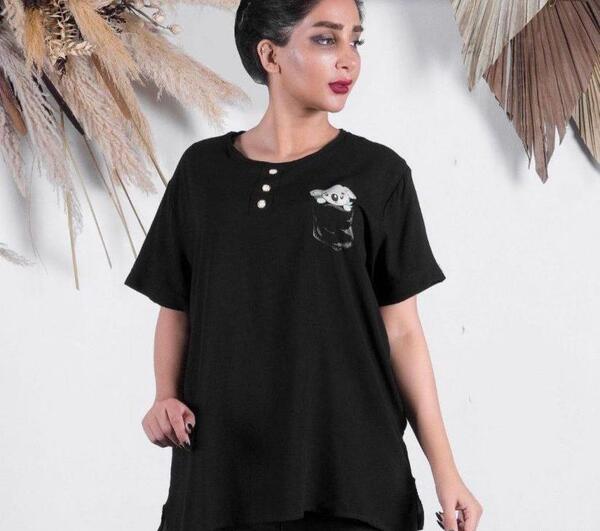 عکس تیشرت زنانه نخی