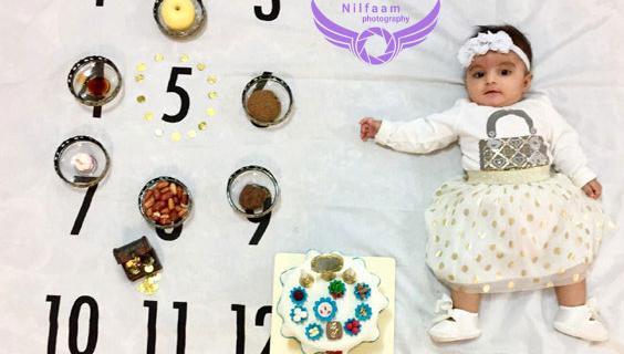 عکس نوزاد پنج ماهه دختر