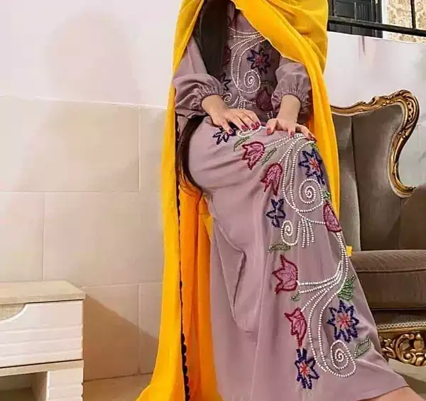 عکس پیراهن گلابتونی بندری