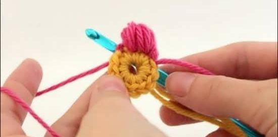 عکس بافت گل پفکی